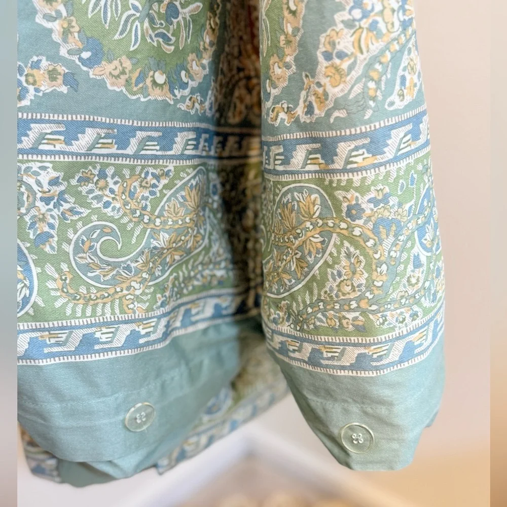 🌾 Pottery Barn Paisley Duvet Cover & Two Standard Pillow Cases